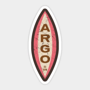 Argo Records Sticker